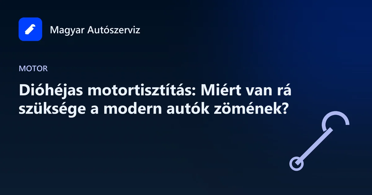 Dióhéjas motortisztítás: Miért van rá szüksége a modern autók zömének?